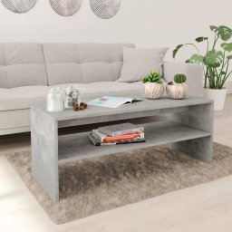 Masuta de cafea, gri beton, 100x40x40 cm, PAL GartenMobel Dekor