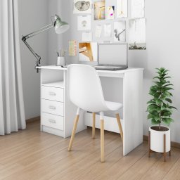 Birou cu sertare, alb, 110 x 50 x 76 cm, PAL GartenMobel Dekor
