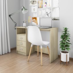 Birou cu sertare, stejar Sonoma, 110 x 50 x 76 cm, PAL GartenMobel Dekor
