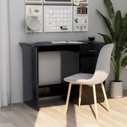Birou, negru extralucios, 100 x 50 x 76 cm, PAL GartenMobel Dekor