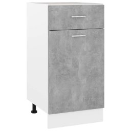 Dulap inferior cu sertar, gri beton, 40 x 46 x 81,5 cm, PAL GartenMobel Dekor