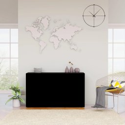 Servanta, negru, 120 x 36 x 69 cm, PAL GartenMobel Dekor