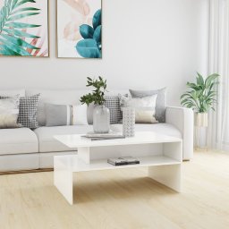 Masuta de cafea, alb, 90x60x42,5 cm, PAL GartenMobel Dekor