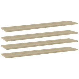 Placi biblioteca, 4 buc, stejar sonoma,100 x 20 x 1,5 cm, PAL GartenMobel Dekor