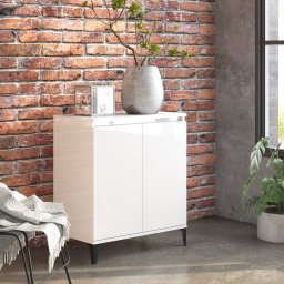 Servanta, alb extralucios, 60x35x70 cm, PAL GartenMobel Dekor