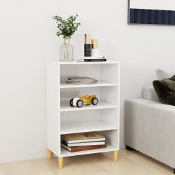 Servanta, alb extralucios, 57x35x90 cm, PAL GartenMobel Dekor