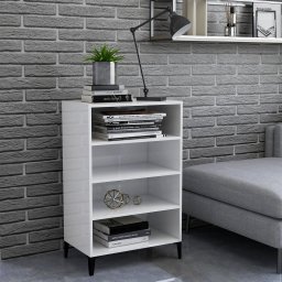 Servanta, alb extralucios, 57x35x90 cm, PAL GartenMobel Dekor