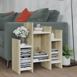 Dulap lateral, stejar Sonoma si alb, 60x26x60 cm, PAL GartenMobel Dekor