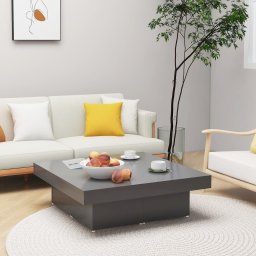 Masuta de cafea, gri, 90x90x28 cm, PAL GartenMobel Dekor