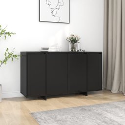 Servanta, negru, 135x41x75 cm, PAL GartenMobel Dekor