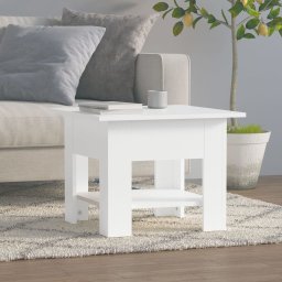 Masuta de cafea, alb, 55x55x42 cm, PAL GartenMobel Dekor