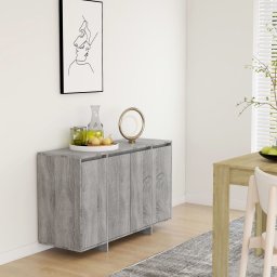 Servanta, gri sonoma, 120x41x75 cm, PAL GartenMobel Dekor