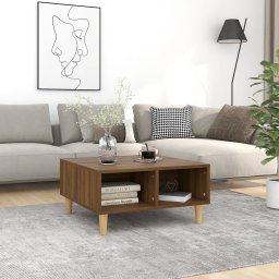 Masuta de cafea, stejar maro, 60x60x30 cm, PAL GartenMobel Dekor