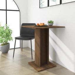 Masuta bistro, stejar maro, 60x60x75 cm, lemn prelucrat GartenMobel Dekor