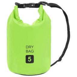 Rucsac impermeabil, verde, 5 L, PVC GartenMobel Dekor