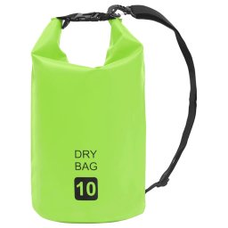 Rucsac impermeabil, verde, 10 L, PVC GartenMobel Dekor