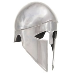 Coif razboinic grec aspect antichizat joc de rol argintiu otel GartenMobel Dekor