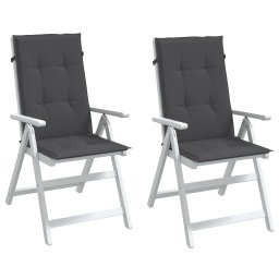 Perne scaun cu spatar înalt, 2 buc. antracit 120x50x4 cm textil GartenMobel Dekor
