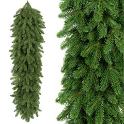 Ghirlanda de Craciun cu Ace 3D PE Pin Premium din Crengute de Brad Artificial, Lungime 100cm, Diametru 30cm