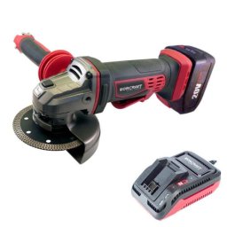 Polizor unghiular, flex, cu acumulator 2 Ah, incarcator 20V Li-ion, 115 mm, Worcraft GartenVIP DiyLine