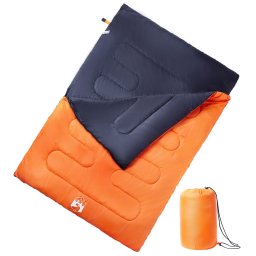 Sac de dormit dublu cu perne de camping, adulti, 3-4 anotimpuri GartenMobel Dekor