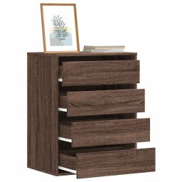 Dulap colt cu sertare stejar maro 60x41x76 cm lemn prelucrat GartenMobel Dekor