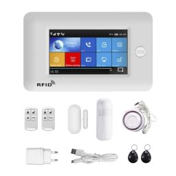 Kit sistem de securitate cu alarma PGST PG-106, Conexiune Wi-Fi & GSM, Control vocal, Display 4.3 inch SmartElectro IntelligentHouse