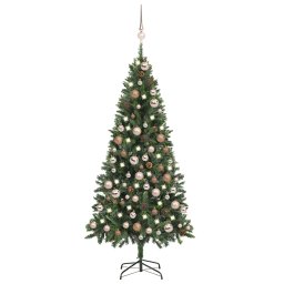 Brad Craciun artificial pre-iluminat globuri/conuri pin, 180 cm GartenMobel Dekor