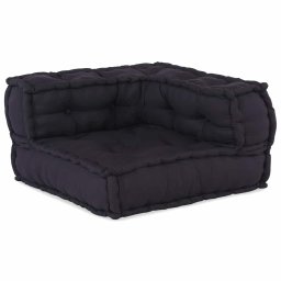 Fotolii puf modulare, 4 buc., antracit, textil GartenMobel Dekor