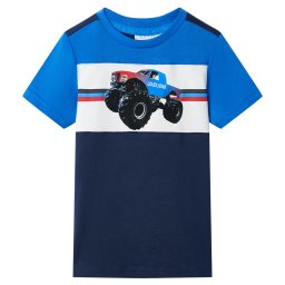 Tricou pentru copii, albastru si bleumarin, 92 GartenMobel Dekor
