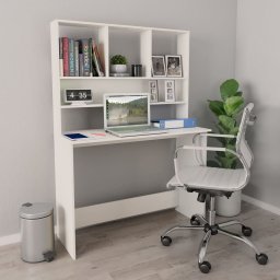 Birou cu rafturi, alb, 110x45x157 cm, PAL GartenMobel Dekor