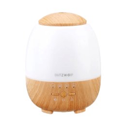 Umidificator cu ultrasunete si lampa LED, BlitzWolf BW-FUN3, Smart, Wi-Fi, 400mL, Compatibil cu Amazon Alexa si Google Assistant SmartElectro IntelligentHouse