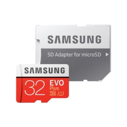 Card de memorie Samsung EVO Plus 32 GB MB-MC32GA/EU + Adaptor SD, Memorie interna de tip USH-I SmartElectro IntelligentHouse