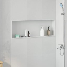 Nisa de Dus Alb 90 x 30 x 9.5 cm Oţel inoxidabil GartenMobel Dekor