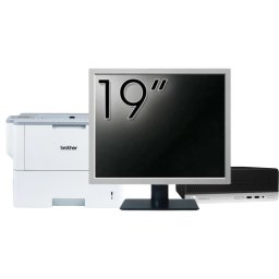 Pachet Calculator Second Hand HP ProDesk 400 G4 SFF, Intel Core i5-7500 3.40GHz, 8GB DDR4, 256GB SSD + Monitor 19" & Imprimanta Brother HL-L6300DW NewTechnology Media