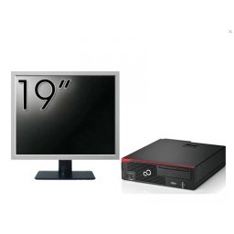 Pachet Calculator Fujitsu Esprimo D756 Desktop, Intel Core i5-6500 3.20GHz, 8GB DDR4, 500GB SATA, DVD-ROM + Monitor 19 Inch + Windows 10 Pro NewTechnology Media