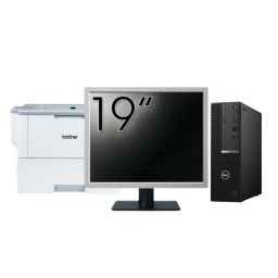 Pachet Second Hand DELL OptiPlex 5090 SFF, Intel Core i5-10500 3.10 - 4.50GHz, 8GB DDR4, 256GB SSD + Monitor 19" + Imprimanta Brother HL-L6300DW NewTechnology Media