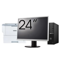 Pachet Second Hand DELL OptiPlex 5090 SFF, Intel Core i5-10500 3.10 - 4.50GHz, 8GB DDR4, 256GB SSD + Monitor 24" + Imprimanta Brother HL-L6300DW NewTechnology Media