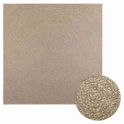 Covor ZIZUR aspect iuta, 200x200cm, pentru interior si exterior GartenMobel Dekor