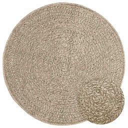 Covor ZIZUR aspect iuta, Ø 90 cm, pentru interior si exterior GartenMobel Dekor
