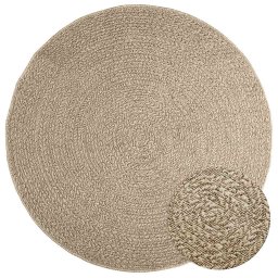 Covor ZIZUR, aspect iuta, Ø 160 cm, pentru interior si exterior GartenMobel Dekor
