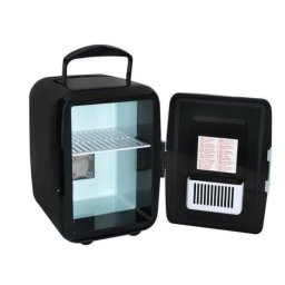 Frigider turistic, mini, 12V/220V, negru, 4 L, 17.5x23.5x25 cm, Malatec GartenVIP DiyLine
