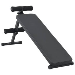 Banca pentru abdomene Manual Negru 124 x 33.5 x 55 cm GartenMobel Dekor