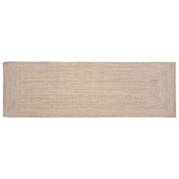 Covor Basketweave Natural si alb 60 x 200 cm Iuta GartenMobel Dekor