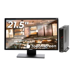 Sistem POS OptimX T100 Mini, Intel Core i3-8100 3.60GHz, 8GB DDR4, 256GB SSD + Monitor Touchscreen OptimX Pro MY21, 21.5 inch NewTechnology Media