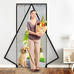 Plasa de tantari magnetica pentru usa, dimensiune 110 x 220 cm FAVLine Selection