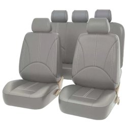 Set 11 huse scaun auto UNIVERSALE din piele ecologica GRI, AVX-AG338G FAVLine Selection