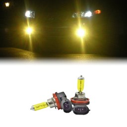 Set 2 becuri H11 pentru proiectoare de ceata, culoare galbena, 12V, 55W FAVLine Selection