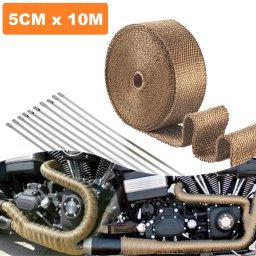 Rola banda termoizolanta din fibra de sticla, rezistenta termic pentru galerii evacuare, destinatie auto-moto, dimensiune 5cm x 10m FAVLine Selection