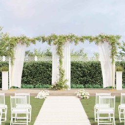 Arc de nunta 338 x 35 x 300 cm Otel GartenMobel Dekor